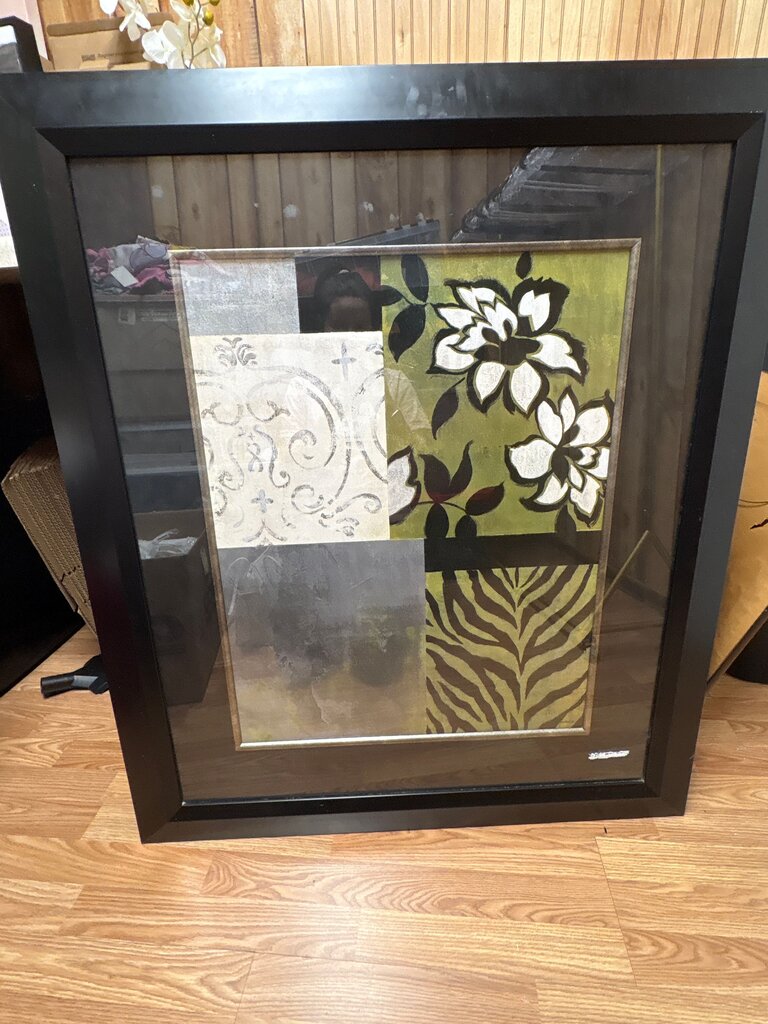 Framed Floral and Pattern Wall Art Decor
