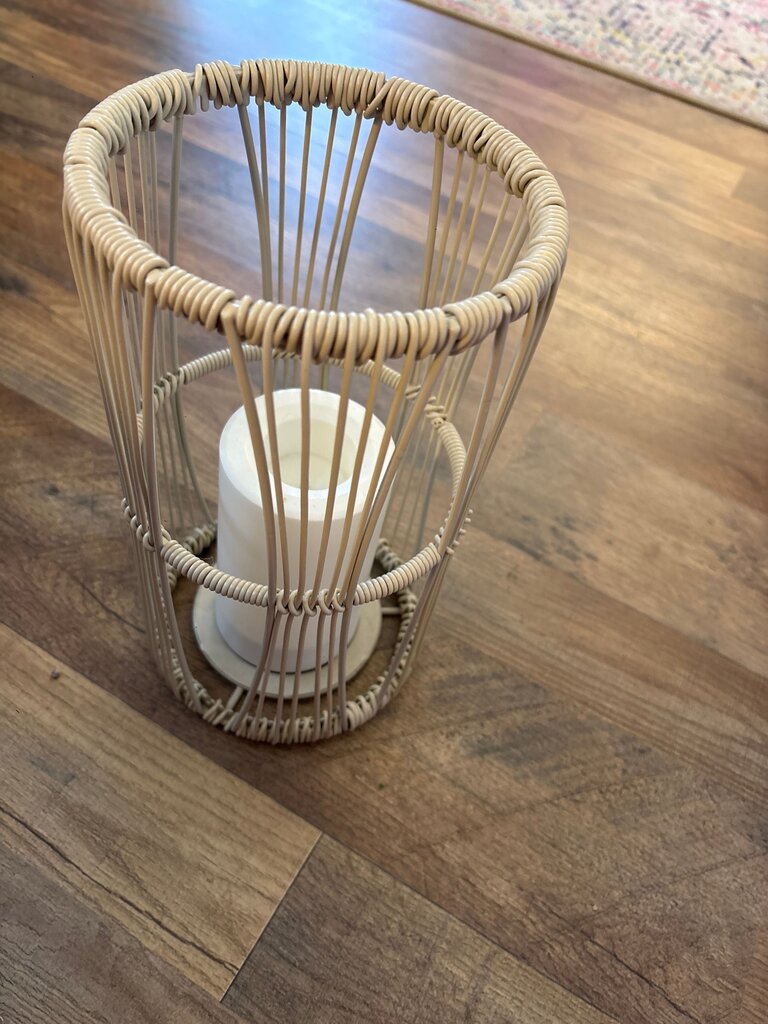 Wicker Candle Holder