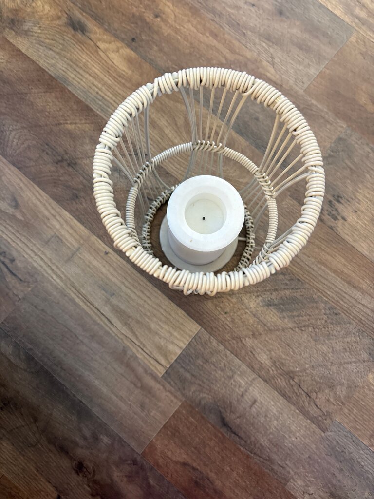 Wicker Candle Holder
