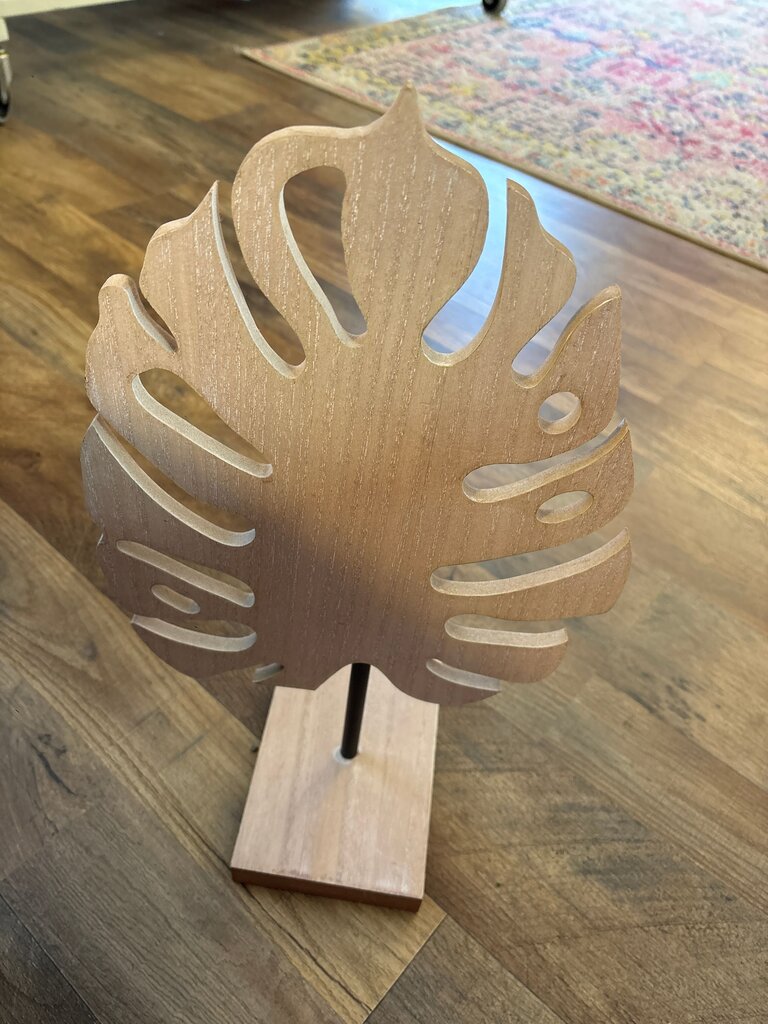 Decorative Monstera Leaf Display Stand