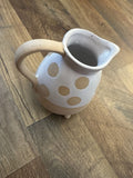 Ceramic Pitcher with Polka Dots