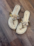 Gold Strappy Sandals