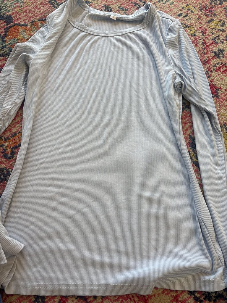 Light Blue Long Sleeve Top