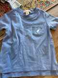 Blue Cotton Pocket T-Shirt