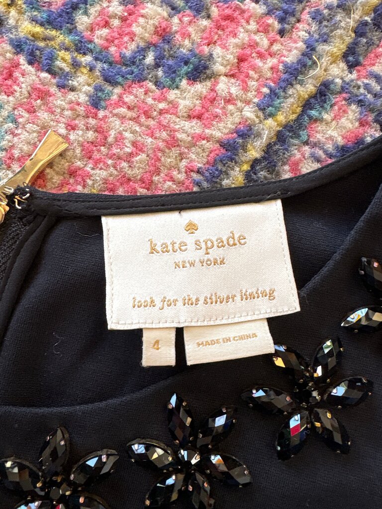 Kate Spade Black Dress with Beaded Detail