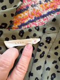 Lush Olive Green Leopard Print Blouse