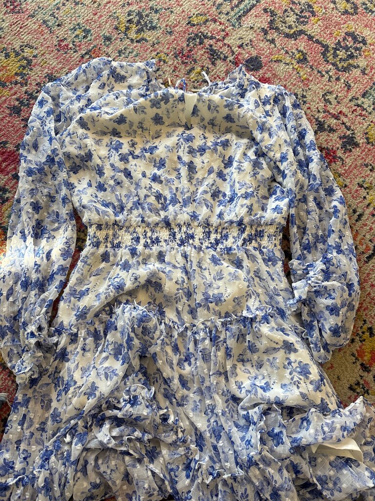 Skies Are Blue Floral Dress