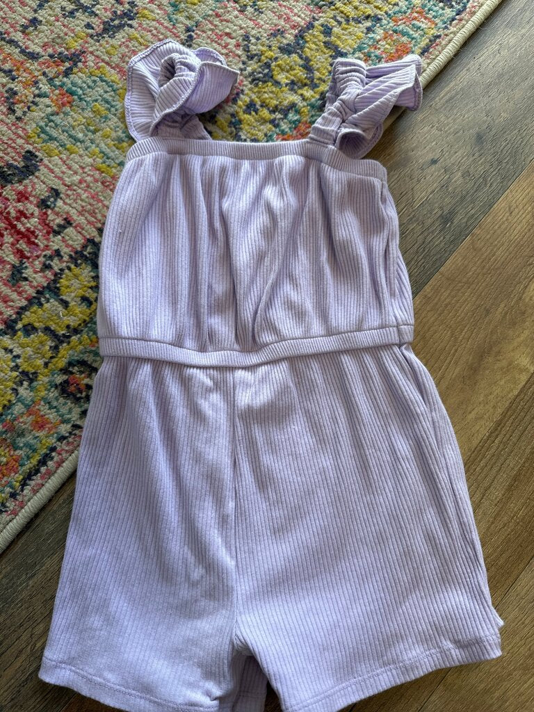 Lilac Striped Romper
