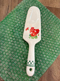 Vintage Floral Ceramic Cake Server