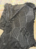 Black Cut-Out Crochet bathing suit cover
