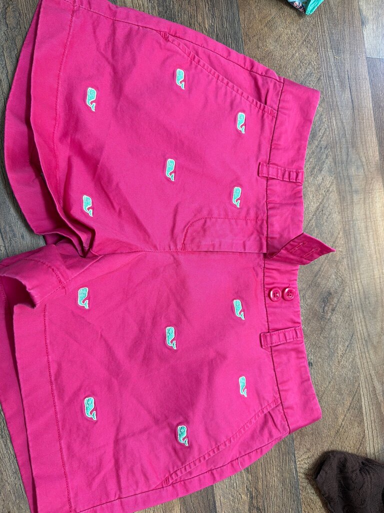 Vineyard Vines Pink Embroidered Shorts