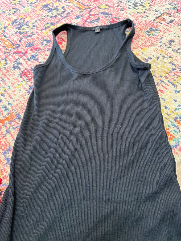 J.Crew Women's Black Ribbed Tank Top
