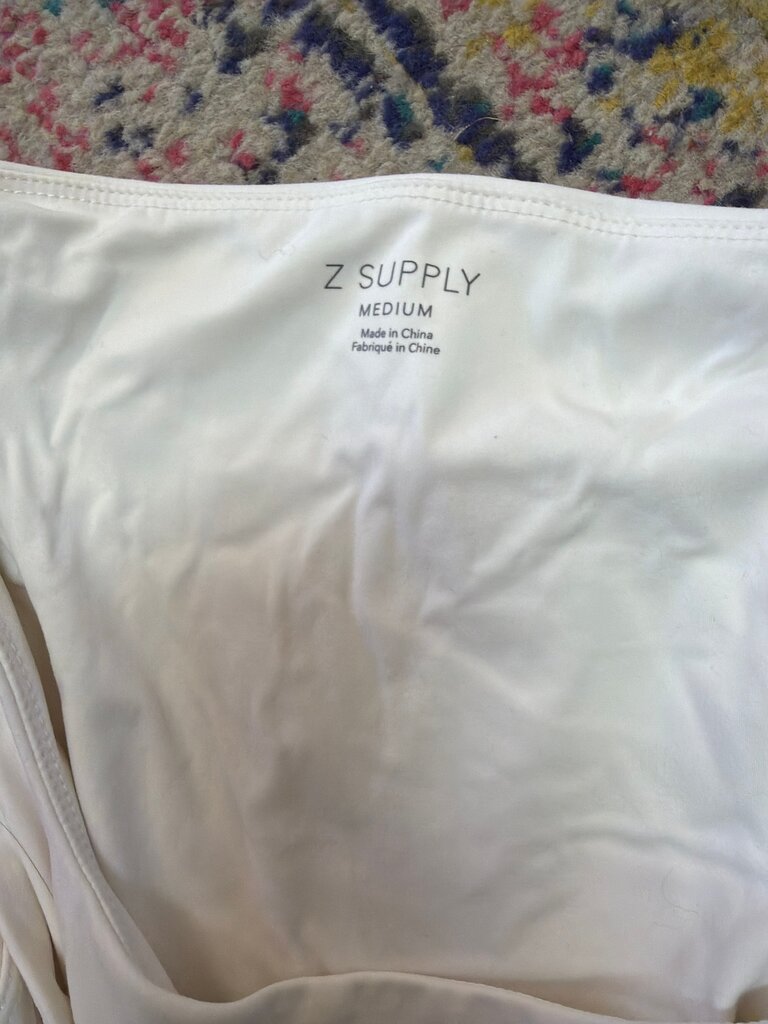 Z Supply Women's Medium White Bodysuit