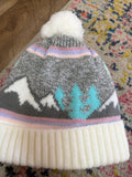 Mountain Pattern Knit Beanie Hat