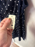 Navy Blue Polka Dot Dress