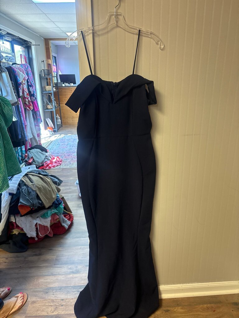 Elegant Off-Shoulder Black Dress