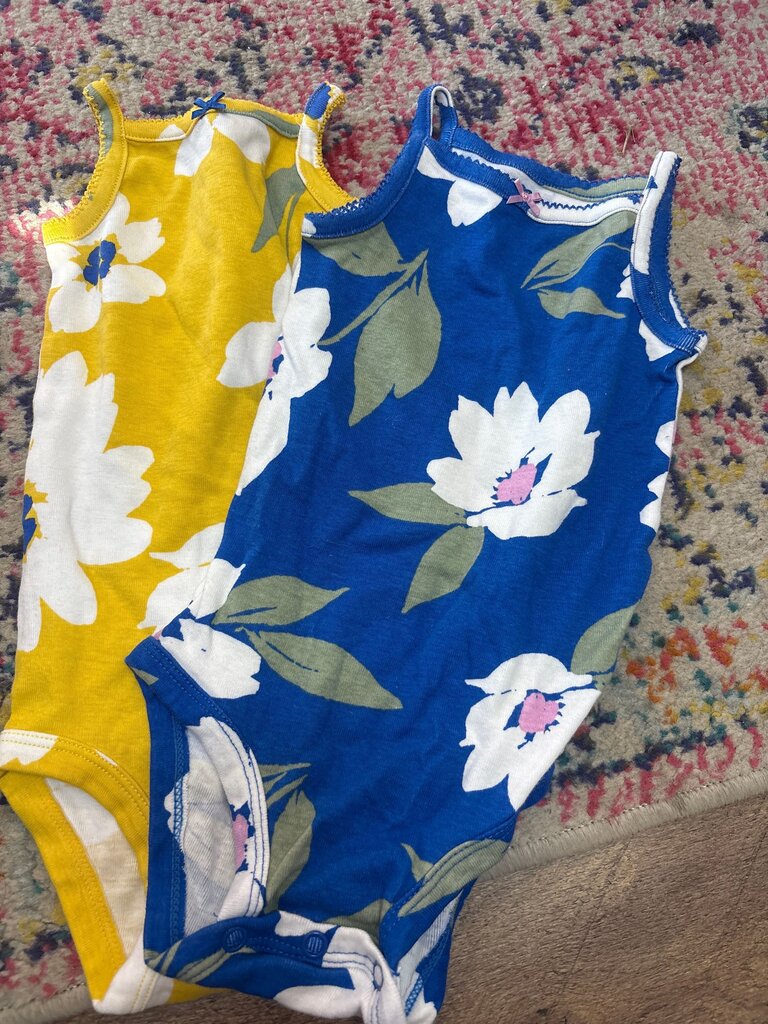 Carter's Floral Print Bodysuit Set