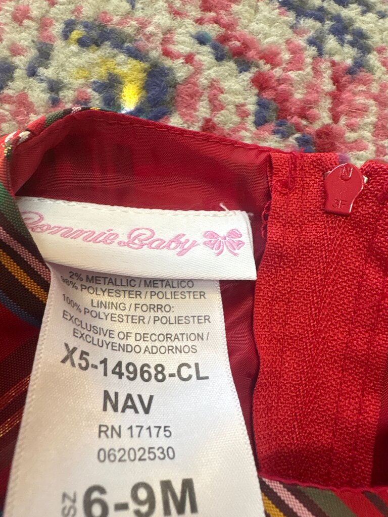Connie Baby Red Plaid Dress