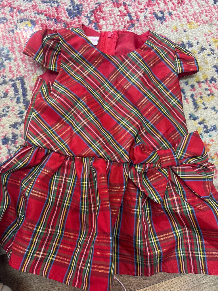 Connie Baby Red Plaid Dress