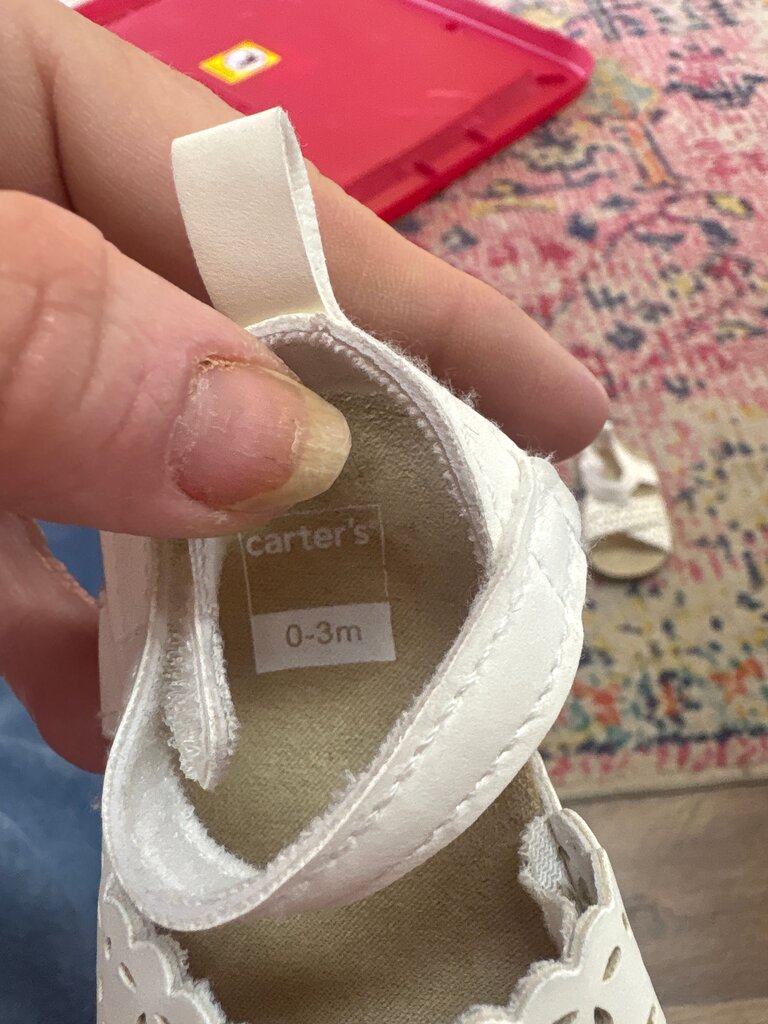 Carter's White Infant Sandals