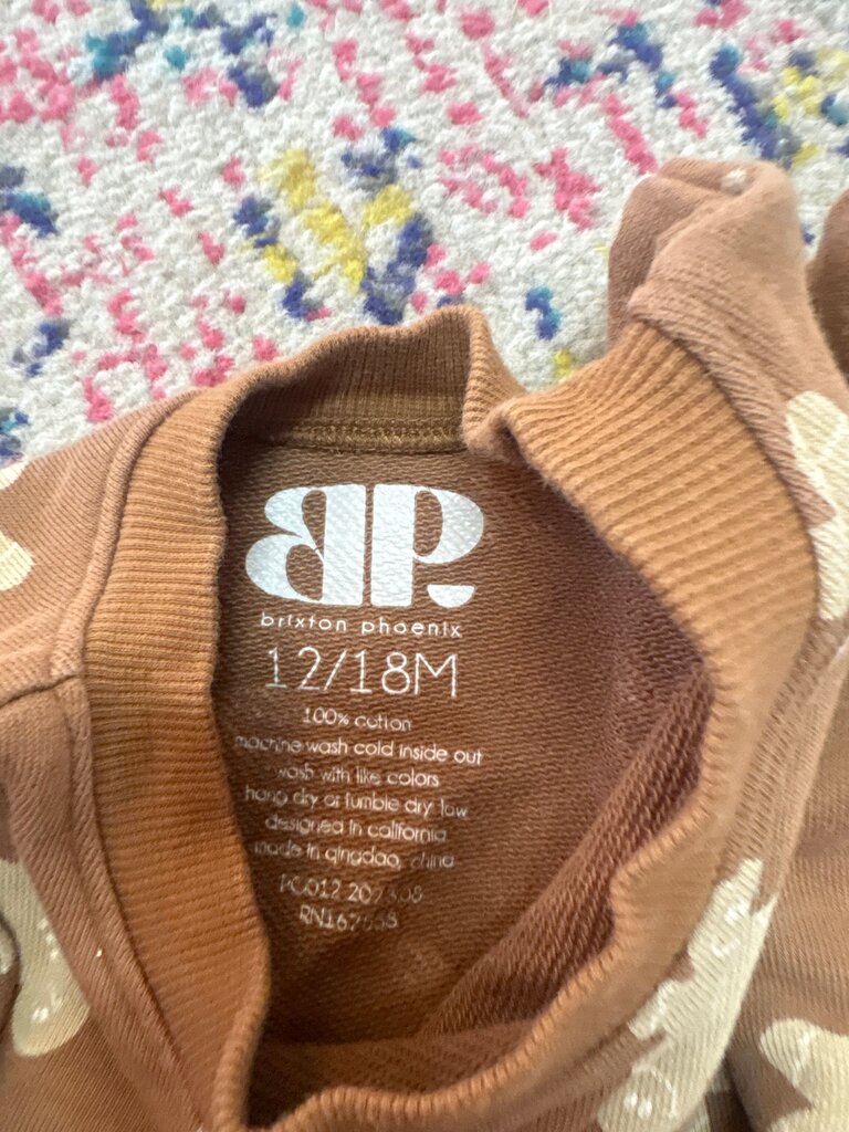 Brixton Phoenix Gingerbread Pattern Baby Bodysuit