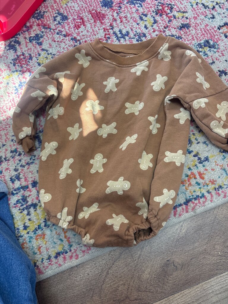 Brixton Phoenix Gingerbread Pattern Baby Bodysuit