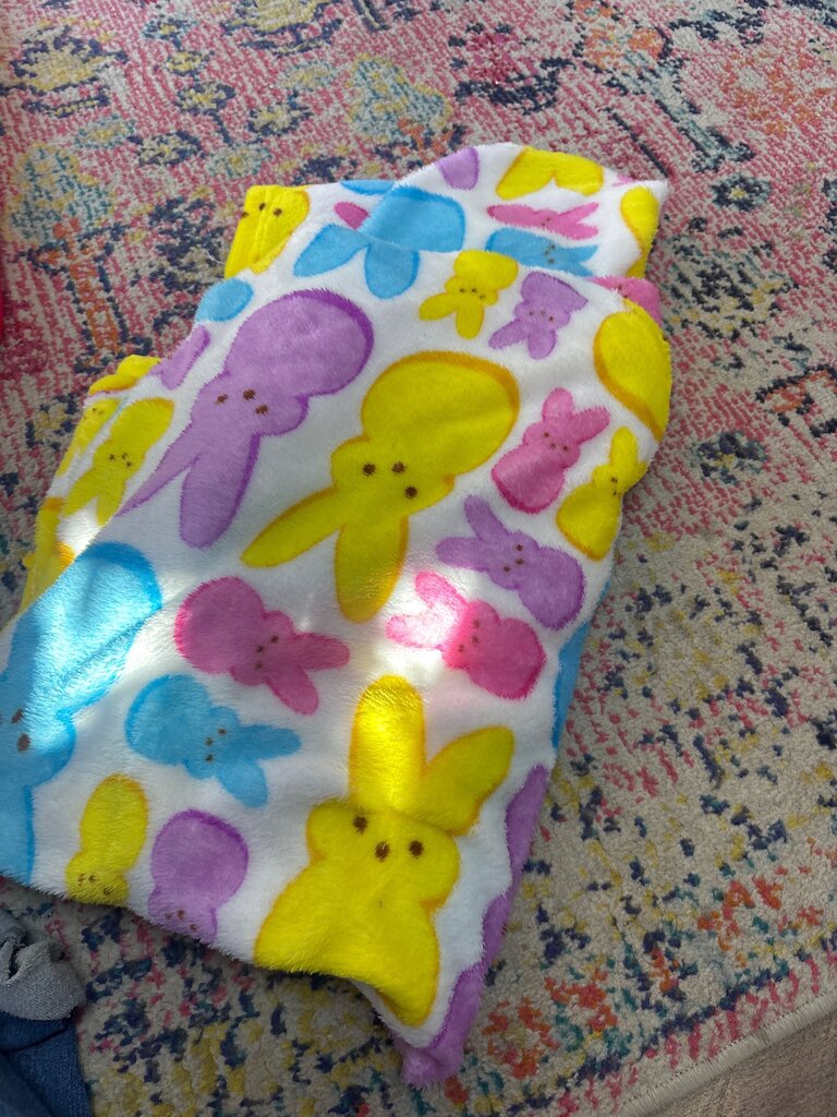 Peeps Pattern Fleece Blanket