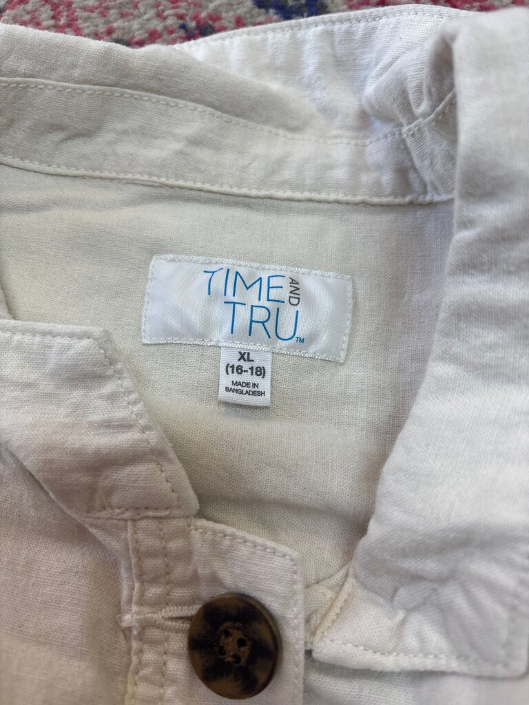 Time and Tru Linen Blend Jacket