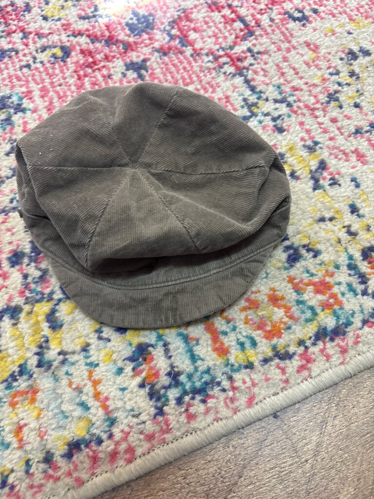 Gray Corduroy Cap