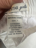Imperial Star Girls White Denim Shorts