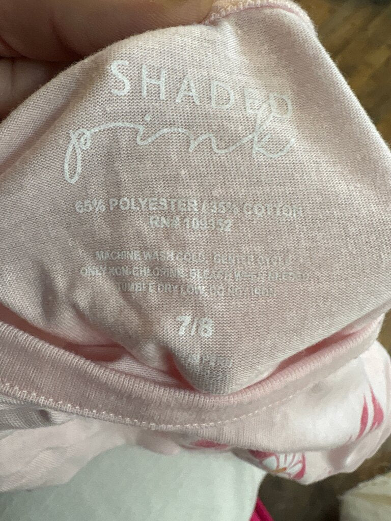 Shaded Pink Fringed Tee