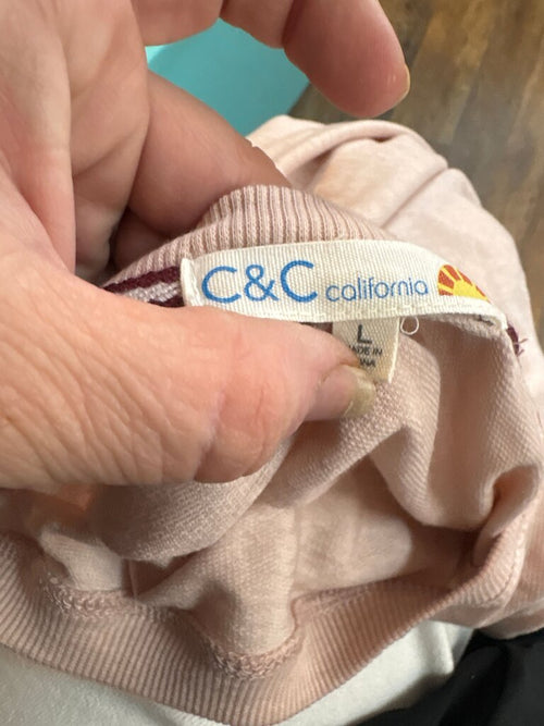C&C California Long Sleeve Football Graphic Top