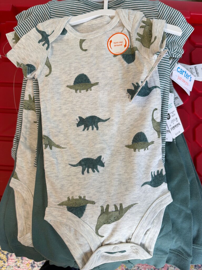 Carter's Dinosaur Print Baby Bodysuit Set