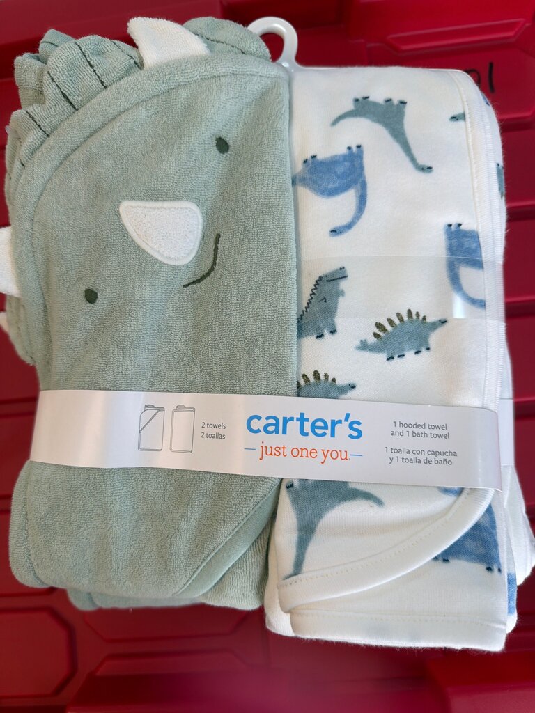 Carter's Dinosaur Hooded Towel Set