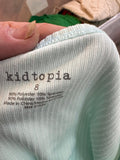 Kidtopia Girls' Light Blue Ribbed Shirt Size 8