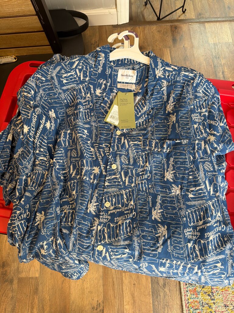 Goodfellow & Co. The Vacay Collection Short Sleeve Button Up Shirt