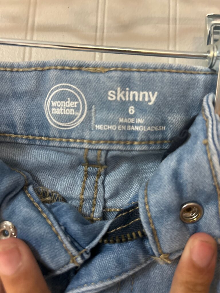 Wonder Nation Skinny Jeans Size 6