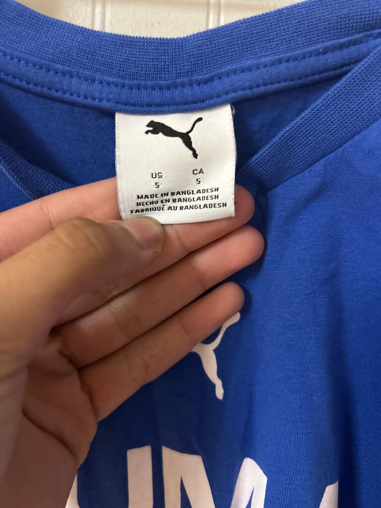 PUMA Blue Kids T-Shirt