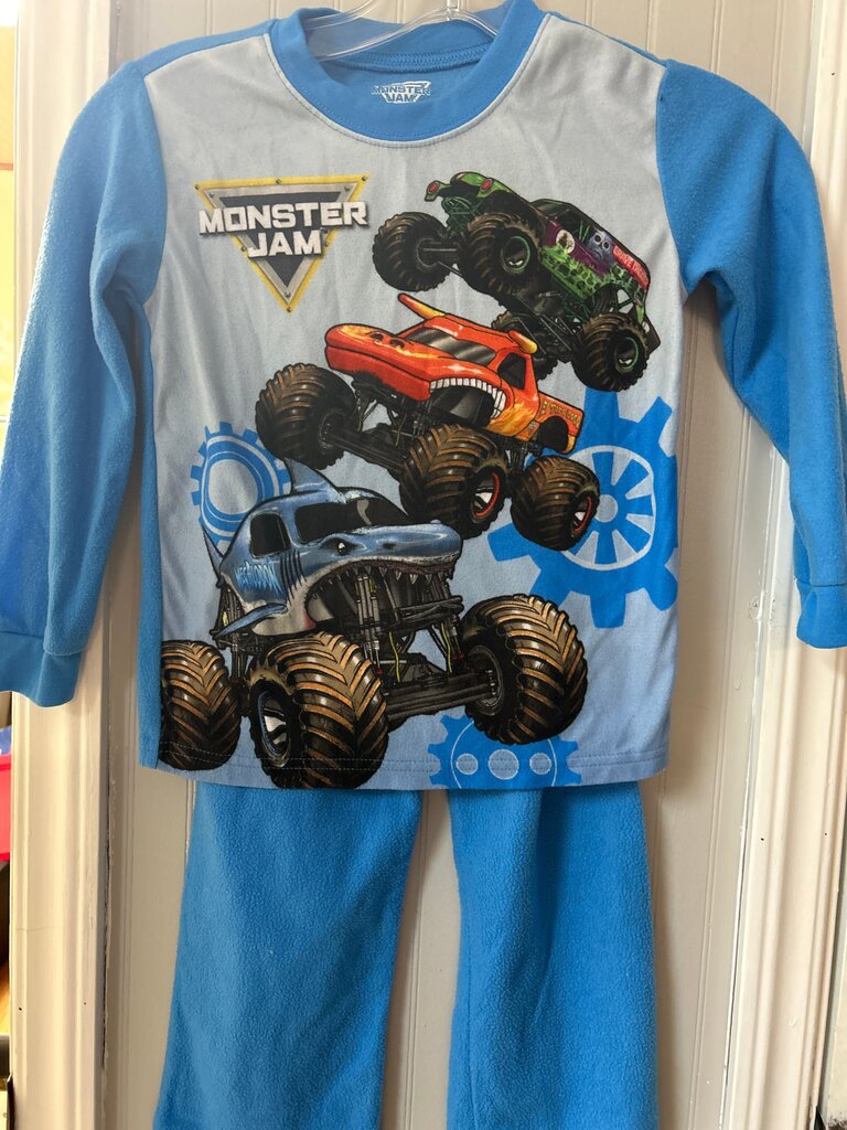 Monster Jam Boys' Flame Resistant Pajama Set