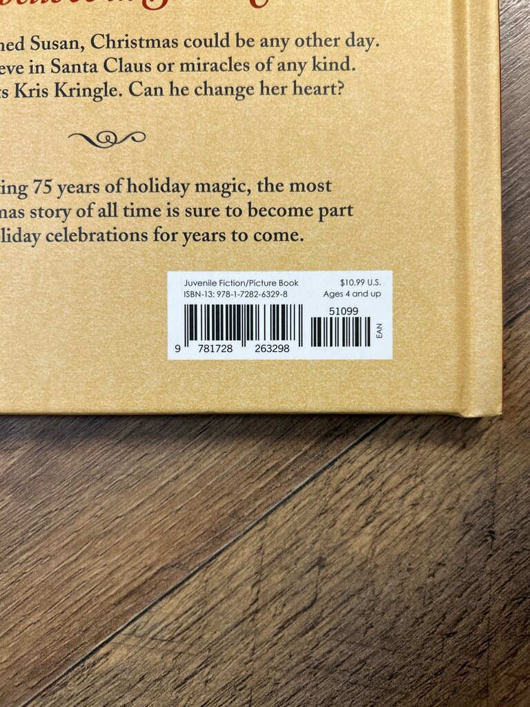Miracle on 34th Street Picture Book