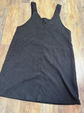 Black Ribbed Tank Dress
