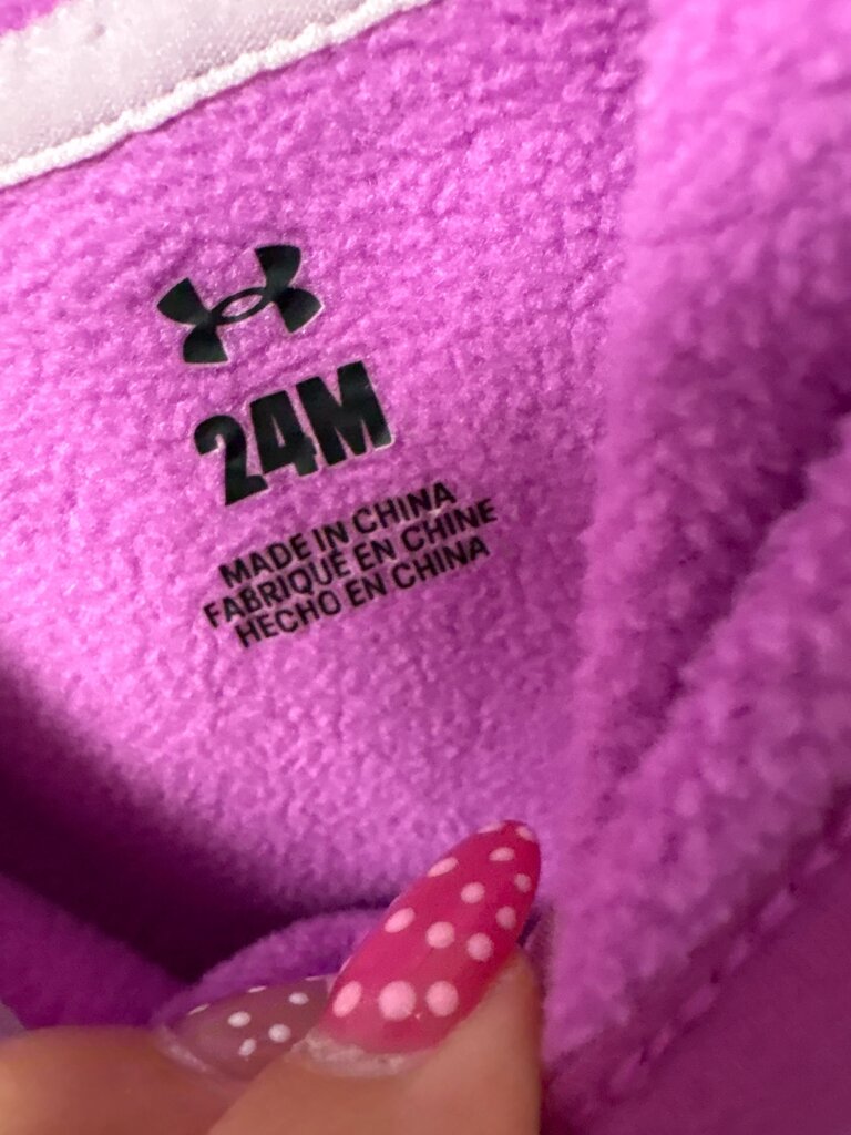 Under Armour Pink Fleece Zip-Up Hooded Jacket