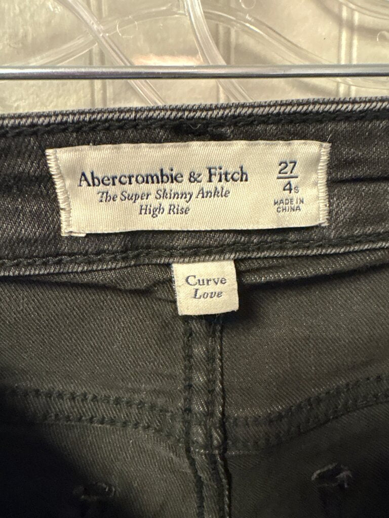 Abercrombie & Fitch High Rise Super Skinny Ankle Jeans