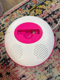 Portable Bluetooth Speaker Pink and White