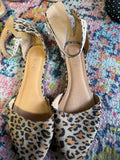 Leopard Print Flat Sandals
