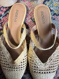 Soda Women’s Woven Slip-On Sandals