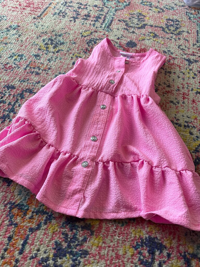Pink Button-Up Dress for Toddler