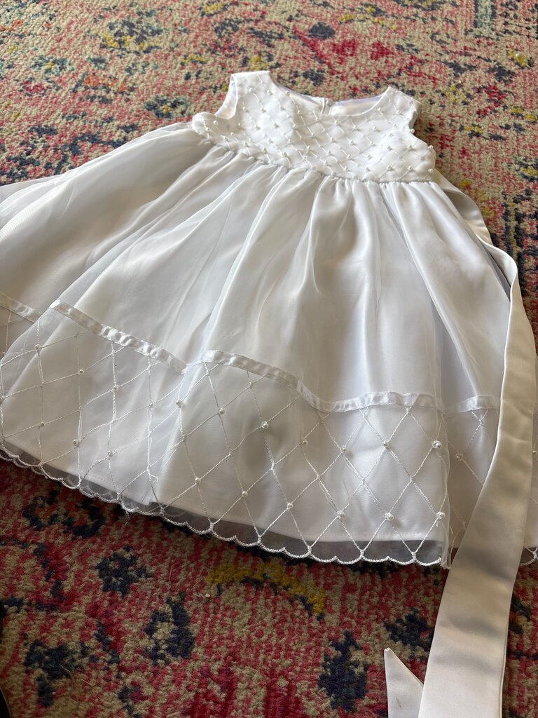 American Princess Girls' White Party Dress