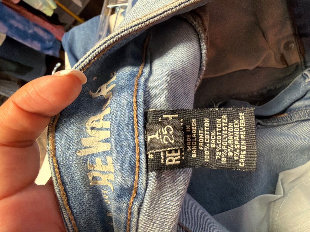 Distressed Light Blue Jeans