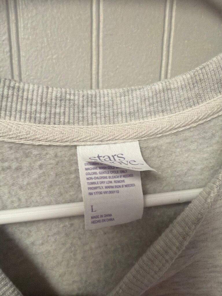 Stars Above Light Gray Sweatshirt